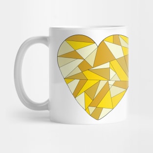 Fractured Heart of Gold Mug